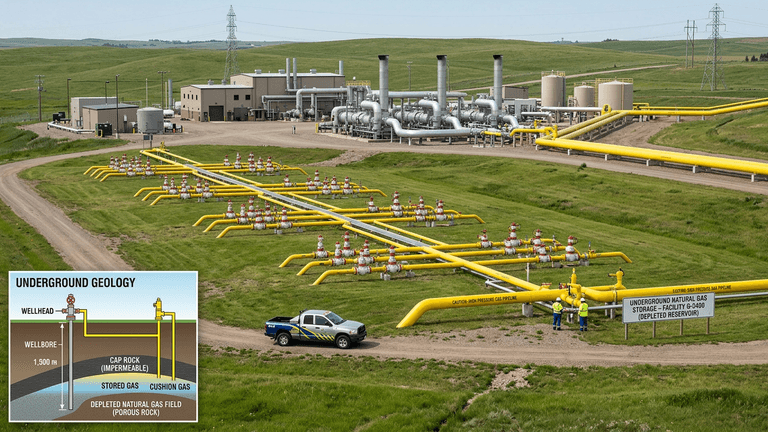 ABD Doğal Gaz Depolama Kapasitesi 2025 Yılında Sınırlı Artış Gösterdi