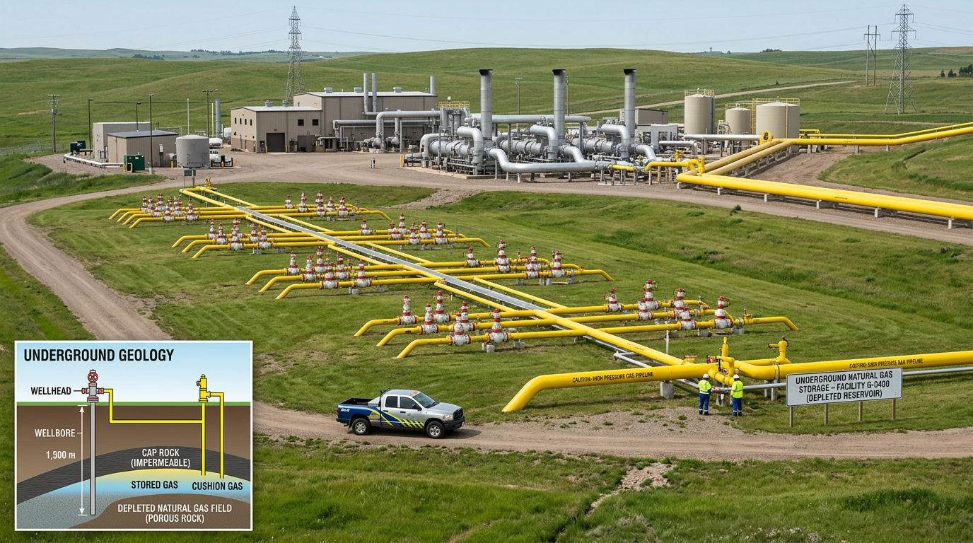 ABD Doğal Gaz Depolama Kapasitesi 2025 Yılında Sınırlı Artış Gösterdi