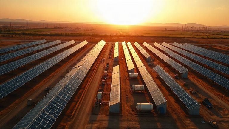 Aksa Enerji'nin Kırşehir'deki Alıç Depolamalı GES'i ticari üretime başladı — temsilî görsel (yapay zekâ ile üretilmiştir)