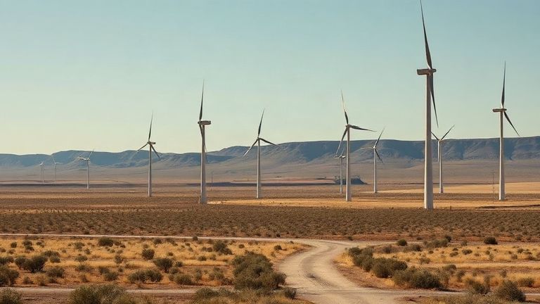 Çinli Envision Energy, Avustralya'da 156 MW rüzgâr santrali ve 169 MW/1.447 MWh batarya kuracak — temsilî görsel (yapay zekâ ile üretilmiştir)