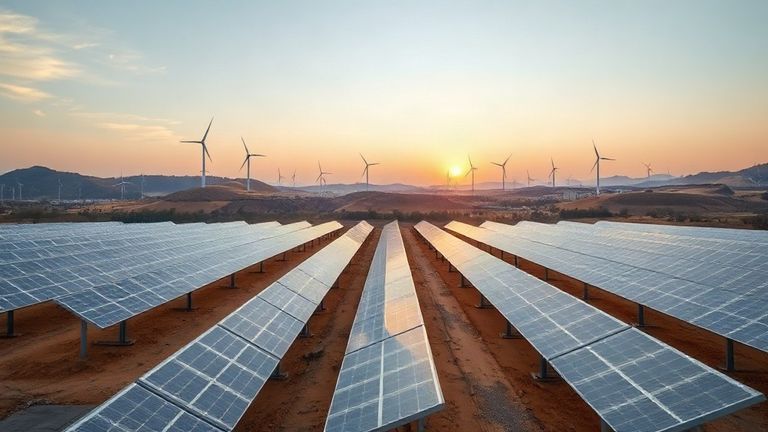 Güneş ve rüzgârdan ağustosta rekor: 9,9 milyar kilovatsaat elektrik üretildi — temsilî görsel (yapay zekâ ile üretilmiştir)
