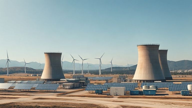 Yenilenebilir kaynaklardan elektrik üretimi küresel ölçekte nükleeri geçti — temsilî görsel (yapay zekâ ile üretilmiştir)